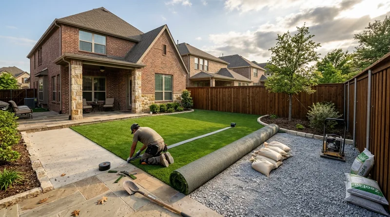 Residential Artificial Grass Installation Frisco